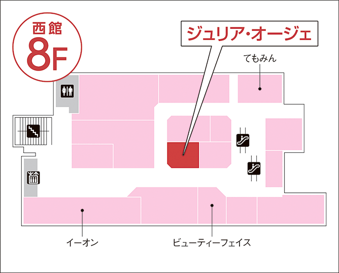 ジュリア・オージェ グランデュオ蒲田店 館内図