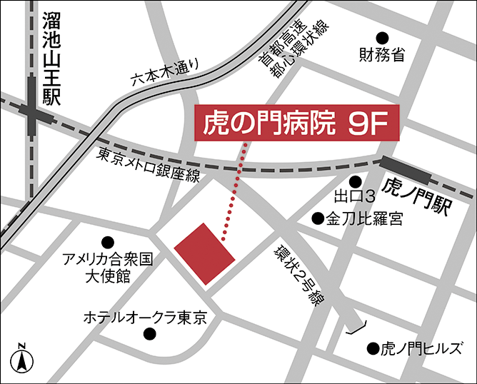 アンクス 虎の門病院店 地図