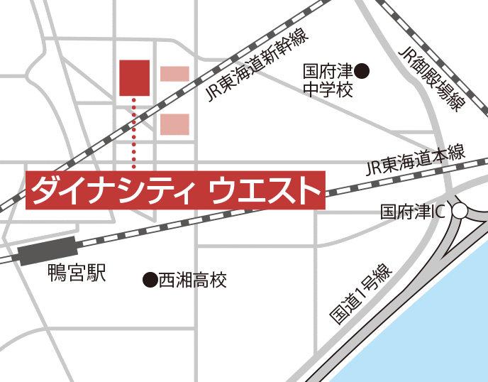 ジュリア・オージェ ダイナシティウエスト店 地図