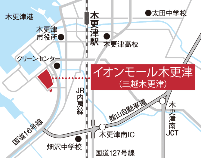 ジュリア・オージェ 三越木更津店 地図