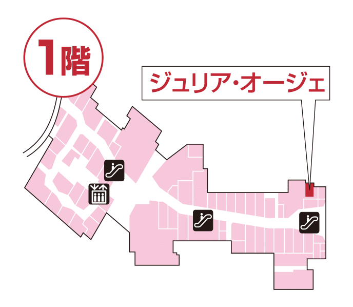 ジュリア・オージェ 三越木更津店 館内図