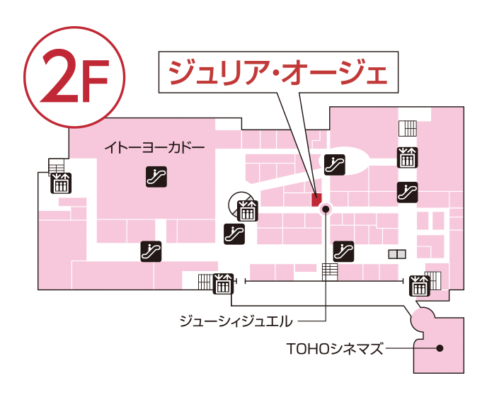 ジュリア・オージェ ベルモール宇都宮店 館内図