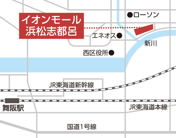 ジュリア・オージェ イオンモール浜松志都呂店 地図