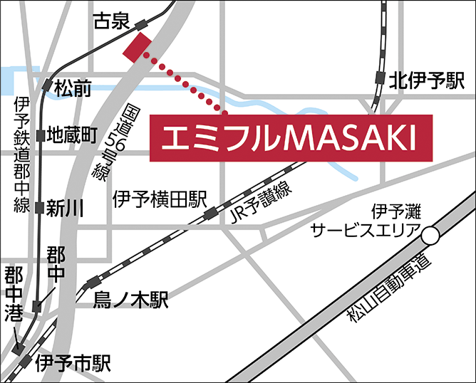 ジュリア・オージェ エミフルMASAKI店 地図