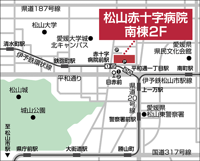 アンクス 松山赤十字病院店 地図