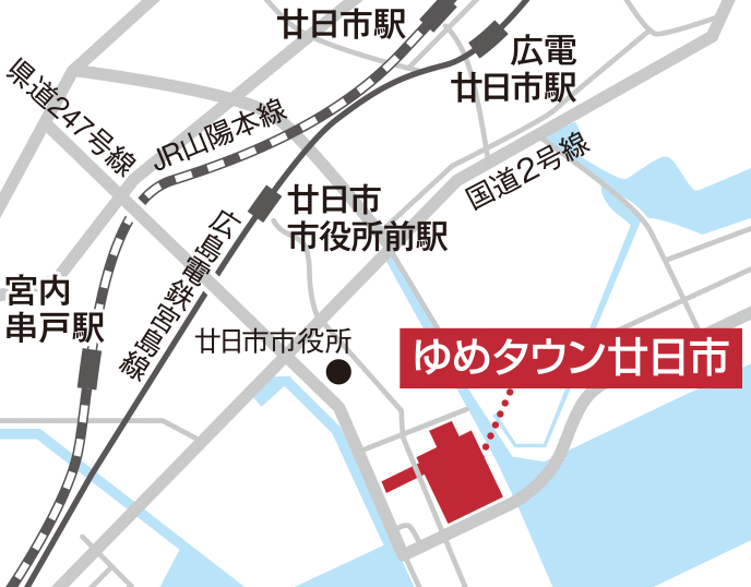 ジュリア・オージェ ゆめタウン廿日市店 地図