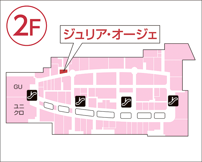 ジュリア・オージェ ゆめタウン廿日市店 館内図